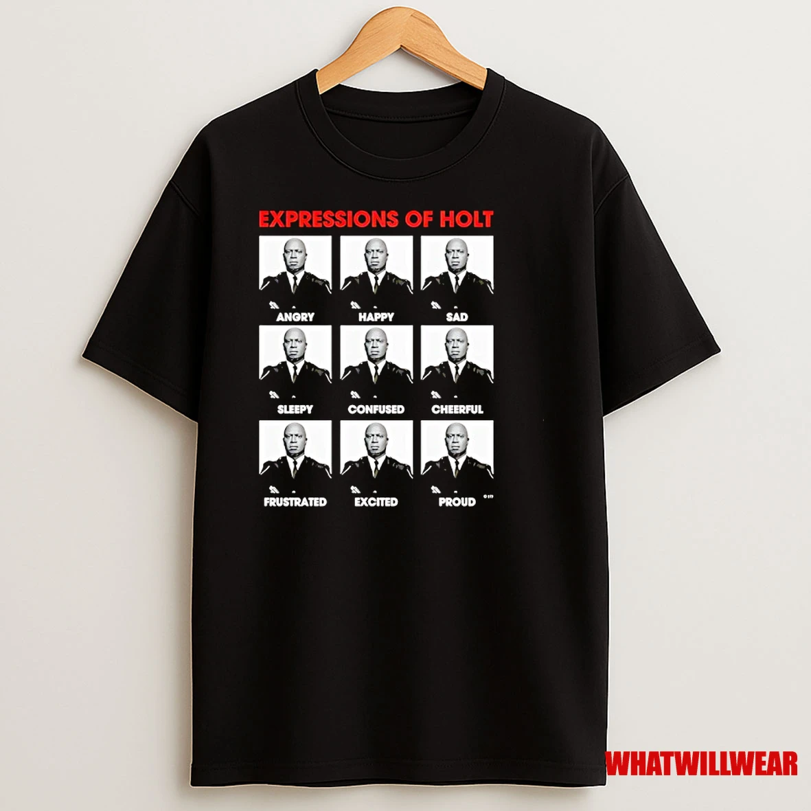 Expressions Of Holt Angry Happy Sad Sleepy Confused Cheerful Frustrated Excited Proud Shirts