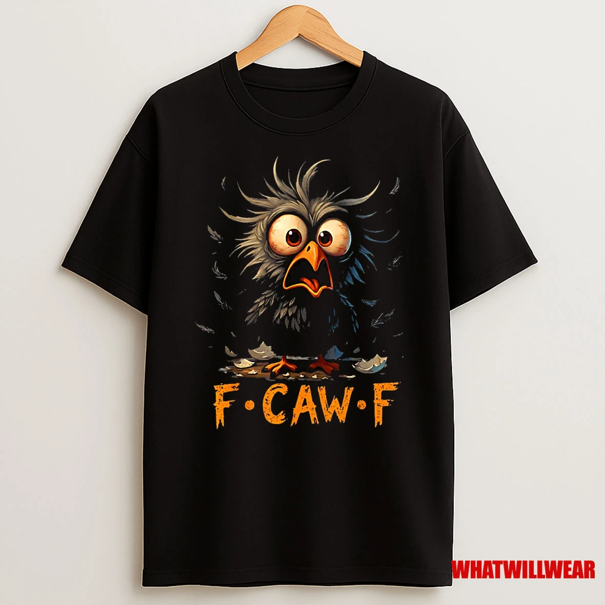 F Caw F Black Crow Fcawf Humor Quote Bird Meme Shirts