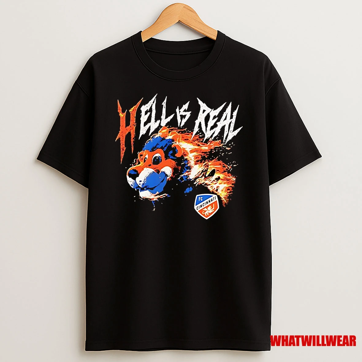 Fc Cincinnati Hell Is Real Flame Shirts