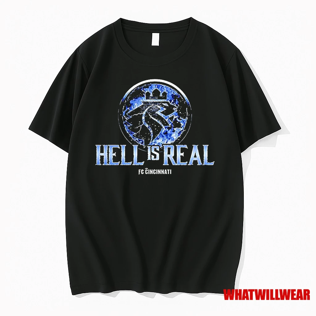 Fc Cincinnati Vs Columbus Crew Hell Is Real Kombat Ice Blue Shirts