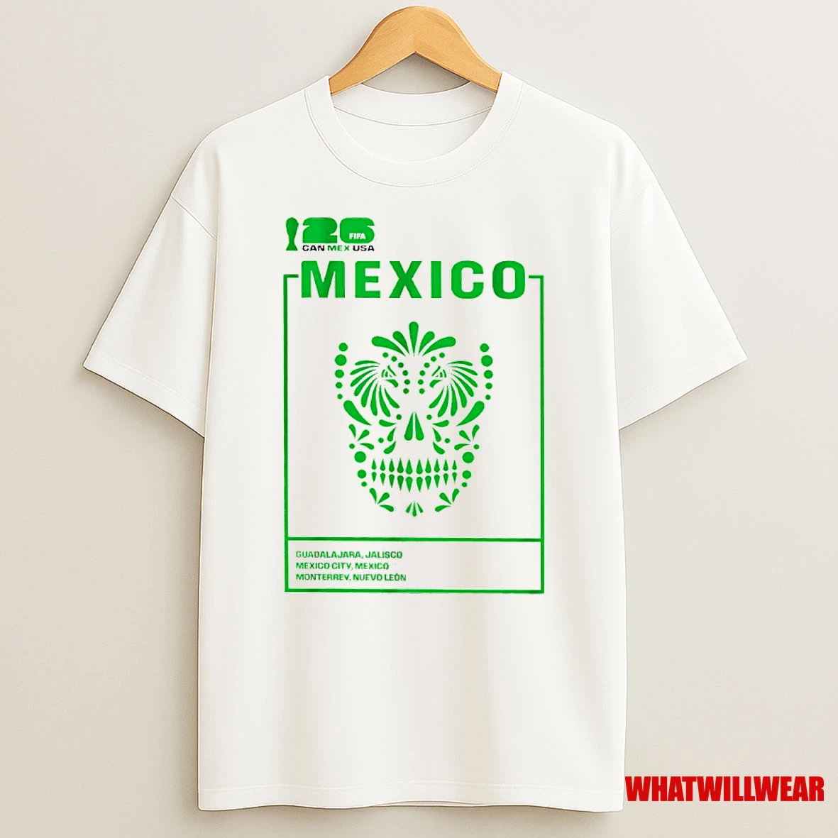 Fifa World Cup 2026 Mexico Sugar Skull Shirts