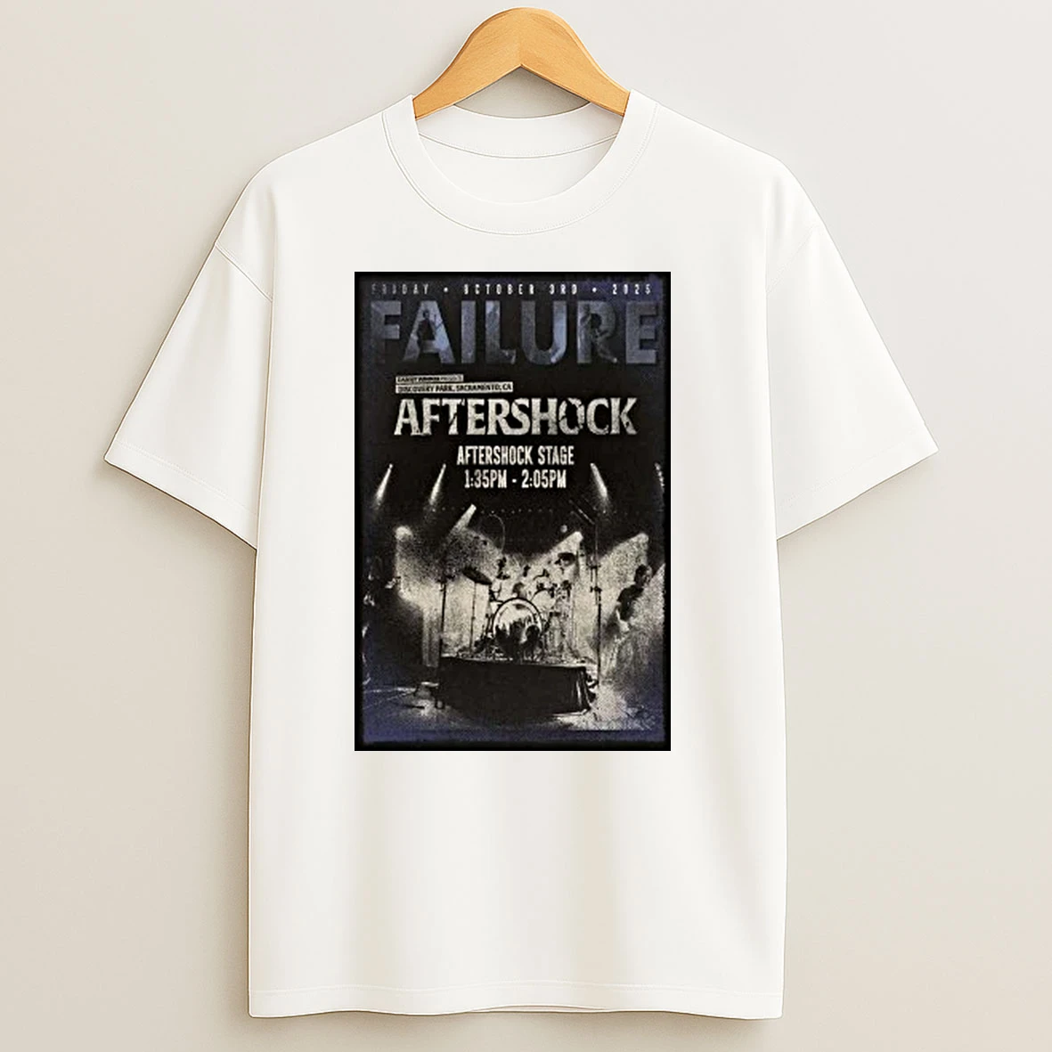 Failure Sacramento California Concert 2025 Shirts