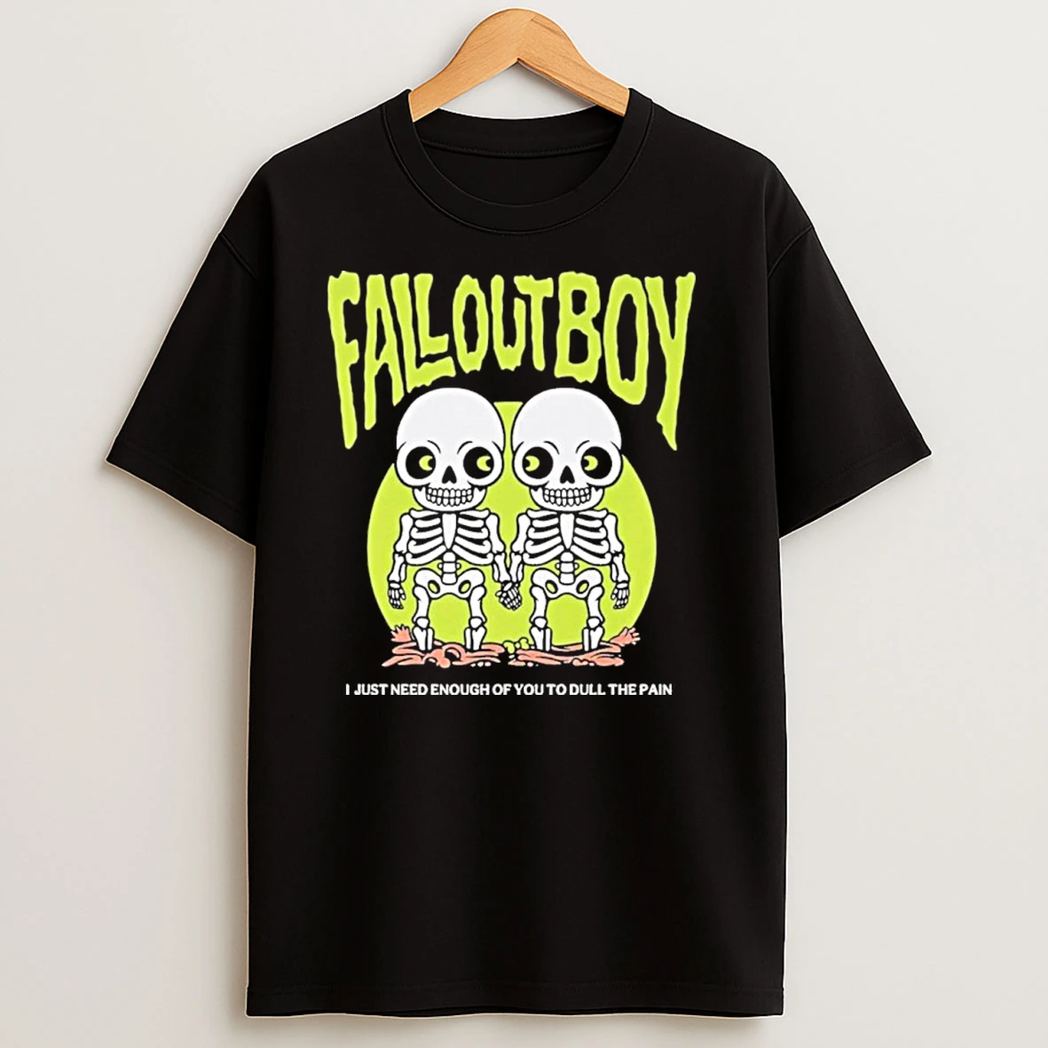 Fall Out Boy Twin Skeleton T Shirts