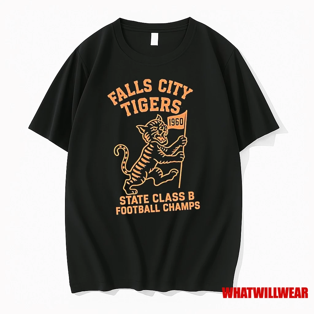 Falls City Tigers State Class B Football Champs 1960 Flag Shirts