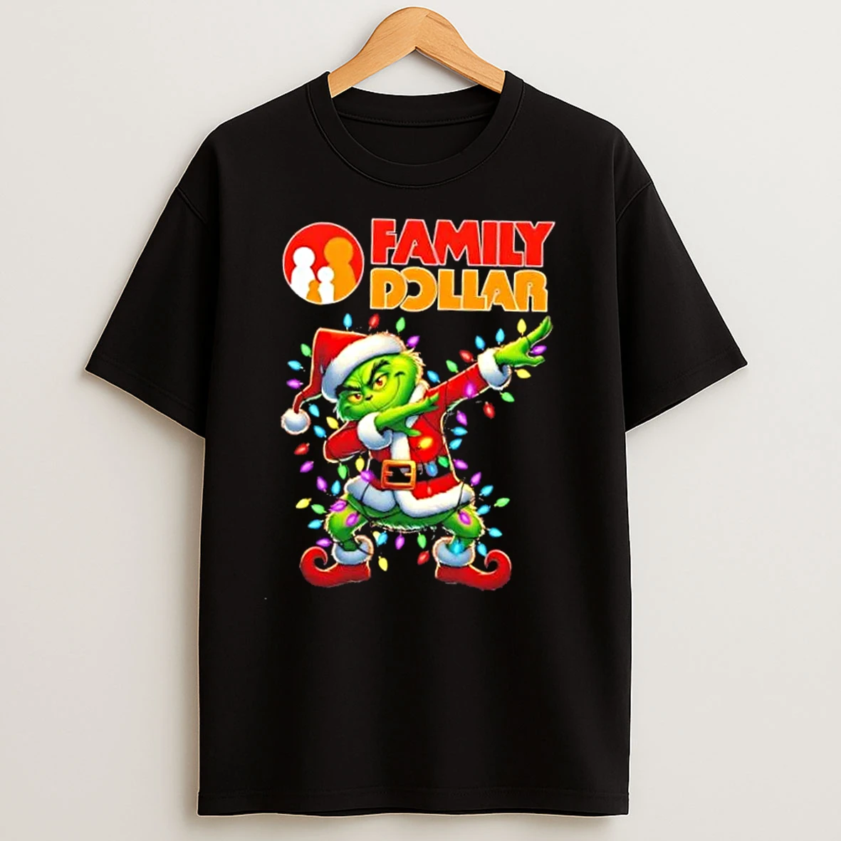 Family Dollar X Grinch Dabbing Merry Christmas T Shirts