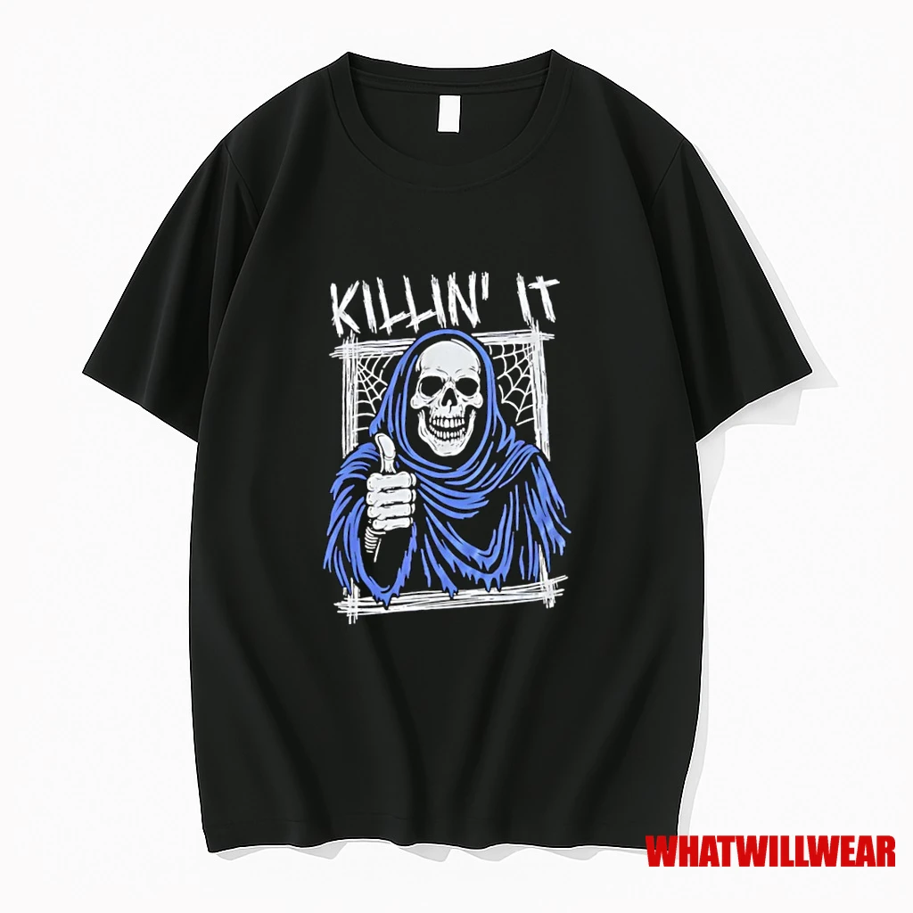 Fear Gear Killin It Merch Skeleton Shirts