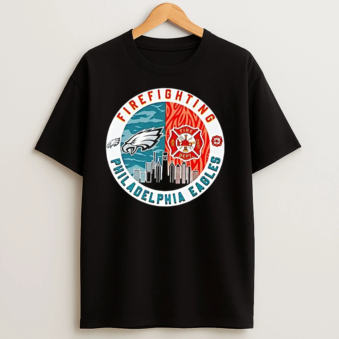 Firefighting Fire Dept Philadelphia Eagles Football T Shirts