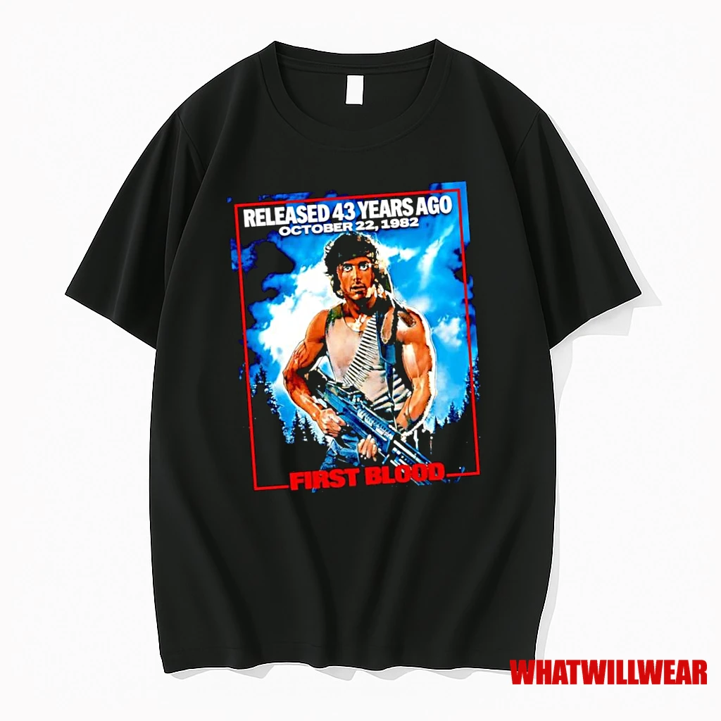 First Blood Rambo Released 43 Years Ago October 22nd 1982 Shirts