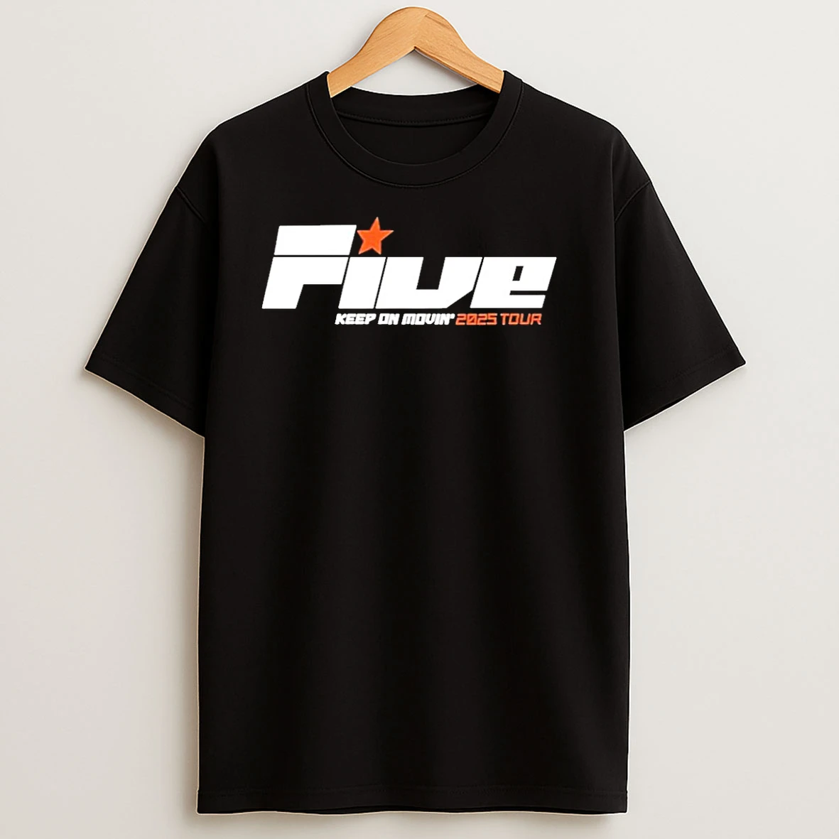 Five Keep On Movin Tour 2025 T Shirts