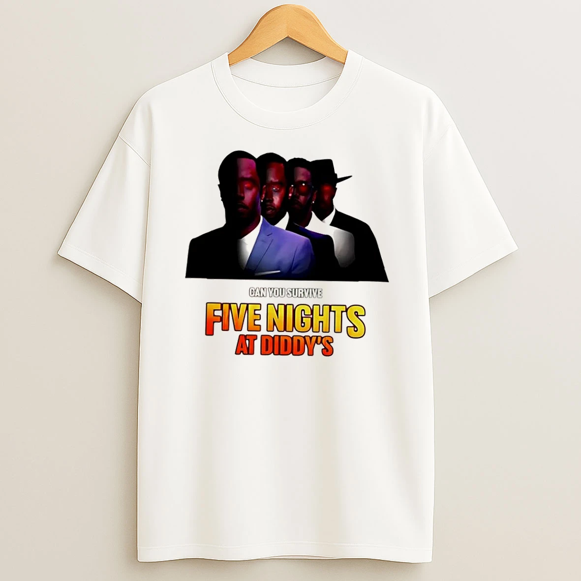 Five Nights At Diddys Vintage Can You Survive Graphic Shirts
