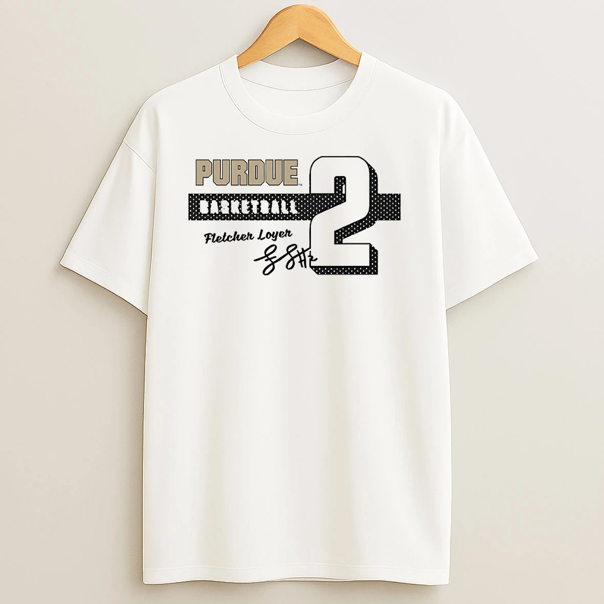 Fletcher Loyer 2 Siganture Purdue Boilermakers T Shirts