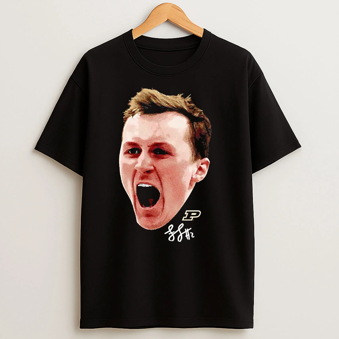 Fletcher Loyer Big Head Scream Purdue Boilermakers T Shirts