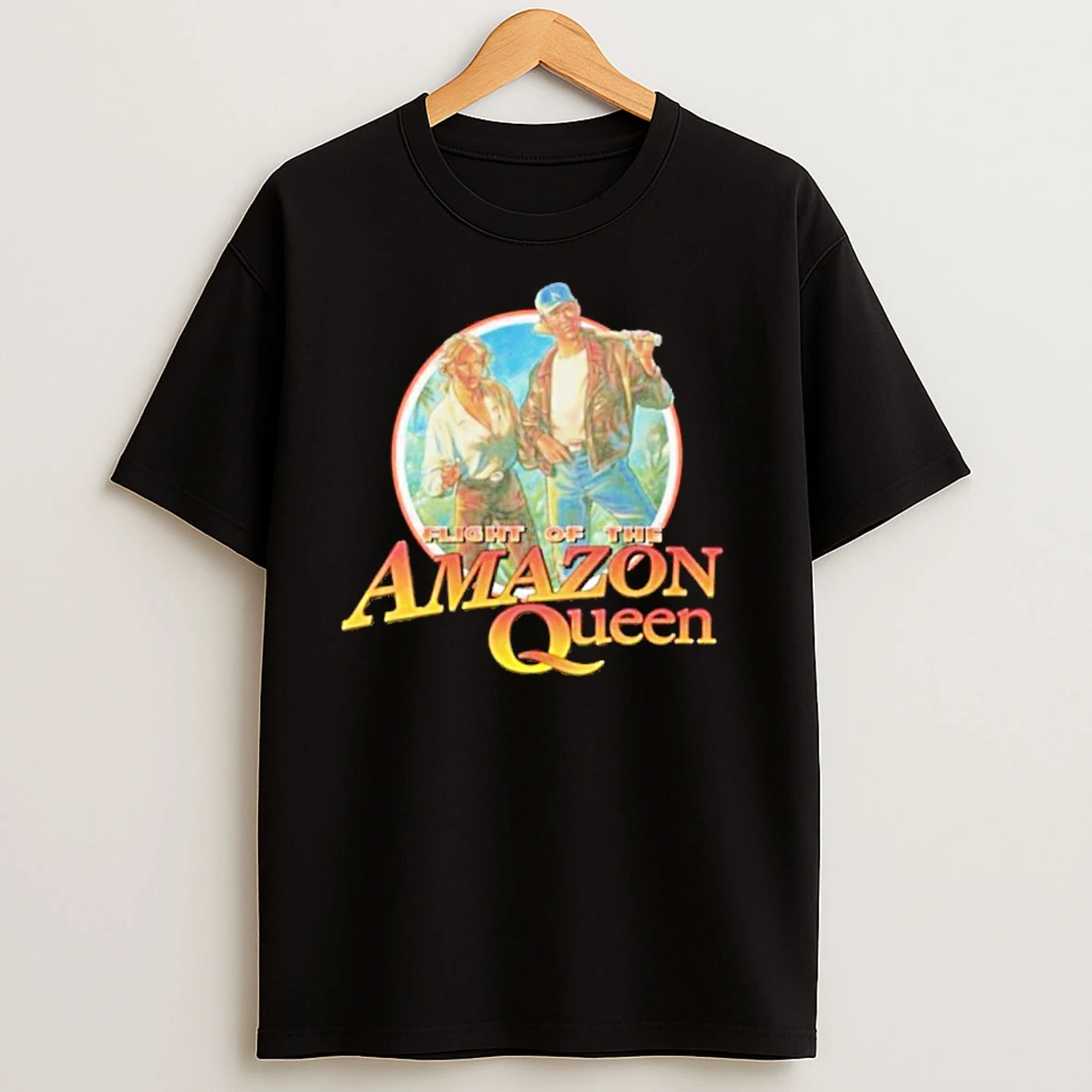 Flight Of The Amazon Queen Round Logo T Shirts