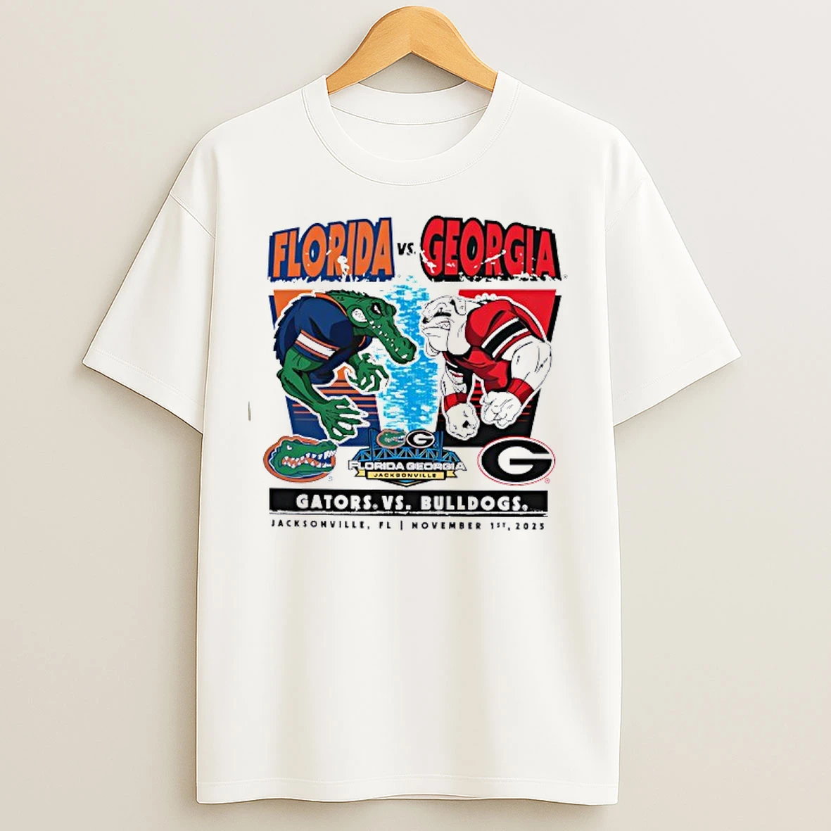 Florida Gators Vs Georgia Bulldogsjacksonville Fl Nov 1st 2025 Nfl T Shirts