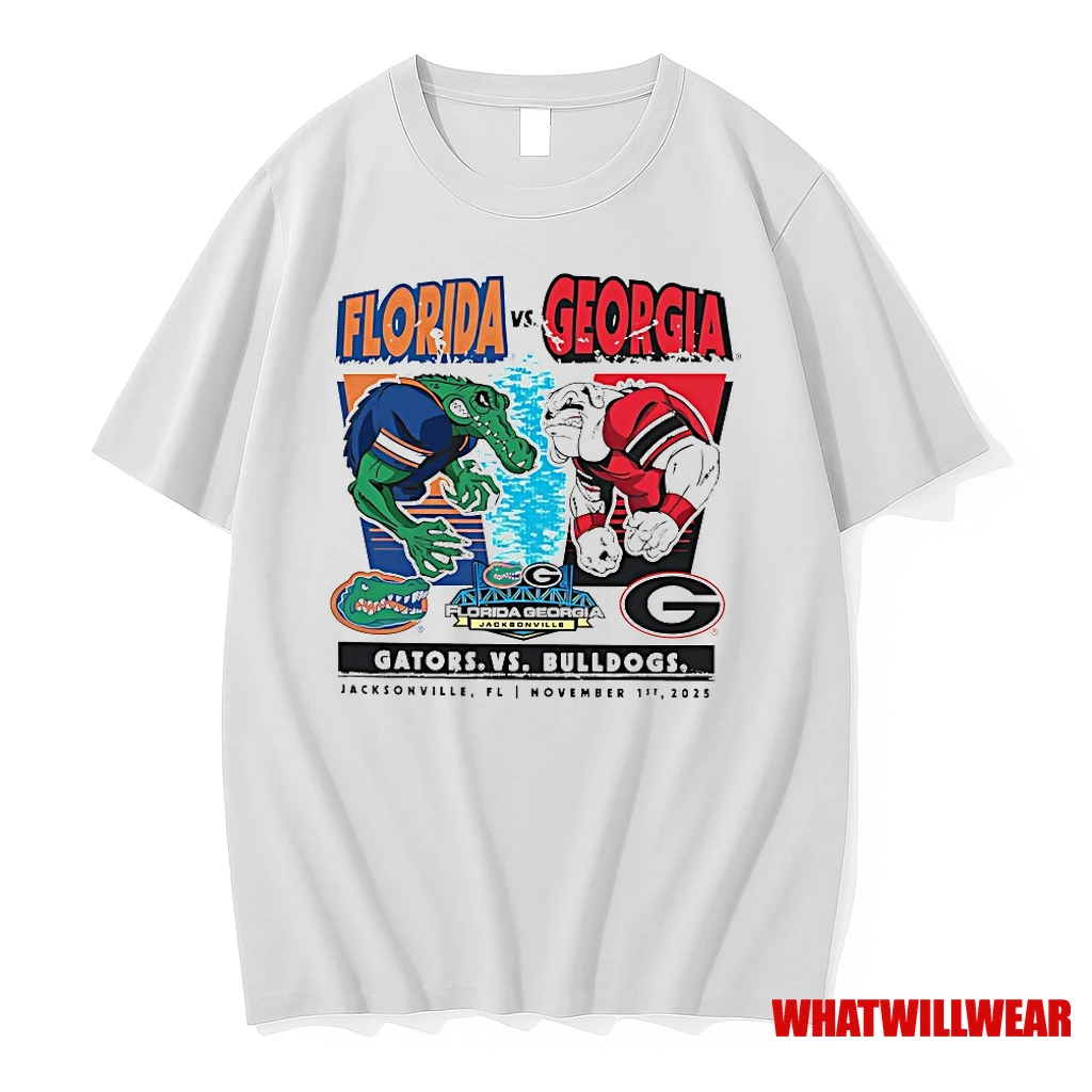 Florida Gators Vs Georgia Bulldogs 2025 Rivalry Matchup Shirts