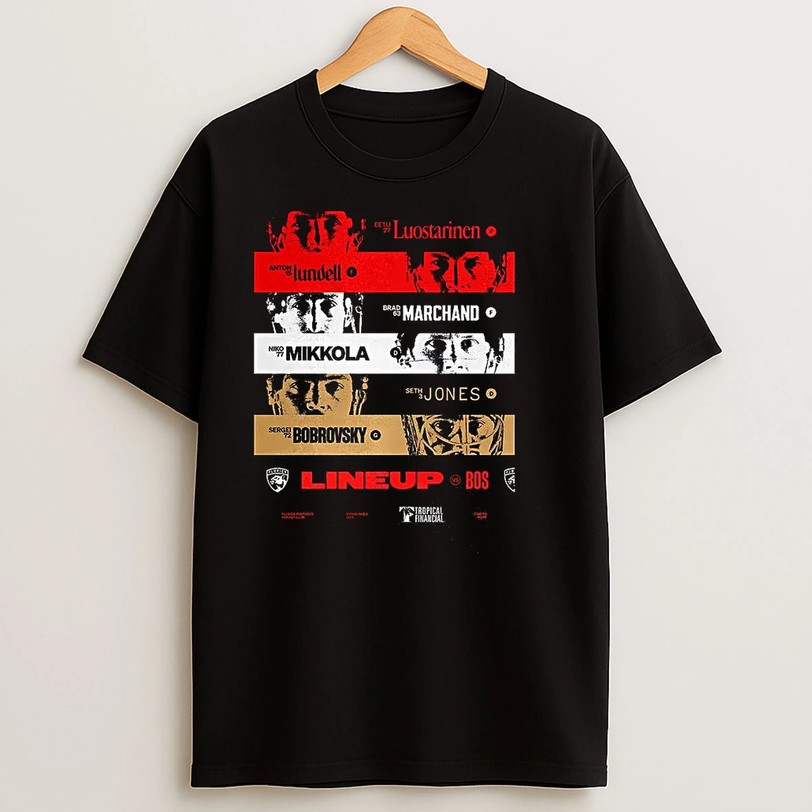 Florida Panthers Lineup Bos T Shirts