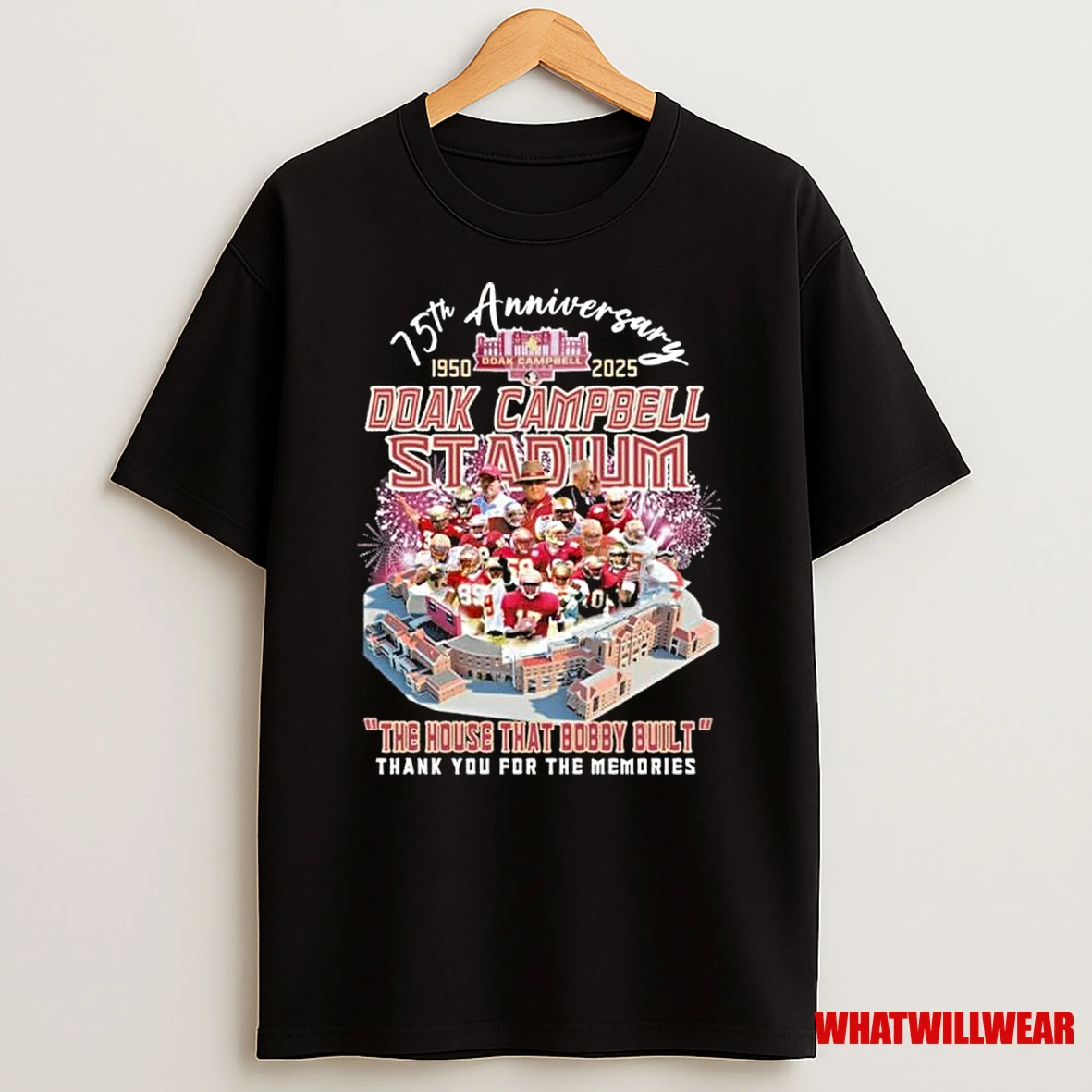 Florida State Seminoles Doak Campbell Stadium 1950 2025 The House That Bobby Built Shirts