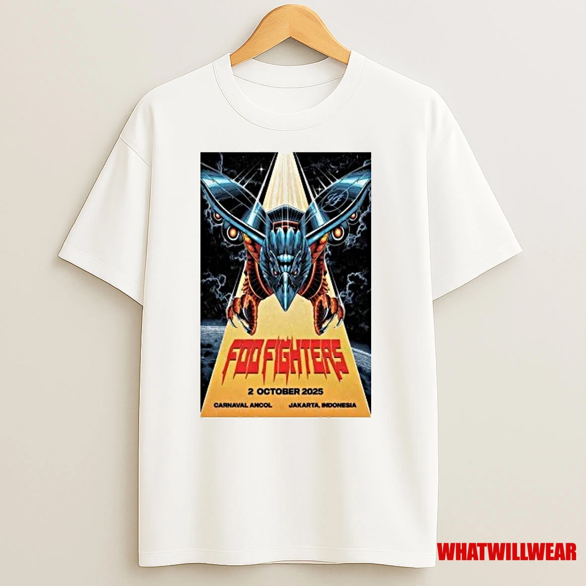 Foo Fighters Oct 2 2025 Jakarta Indonesia Shirts