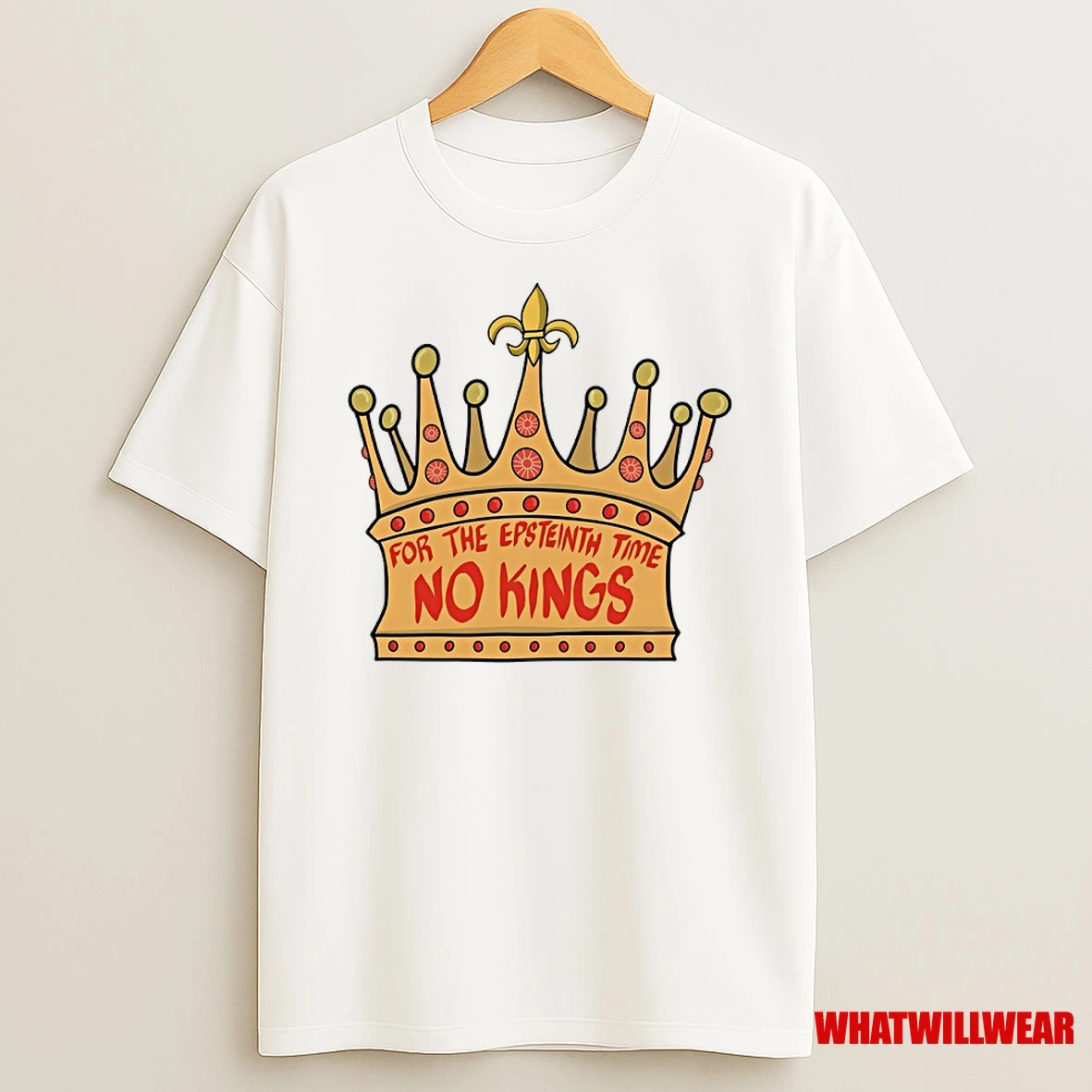 For The Epsteinth Time No King Crown Shirts
