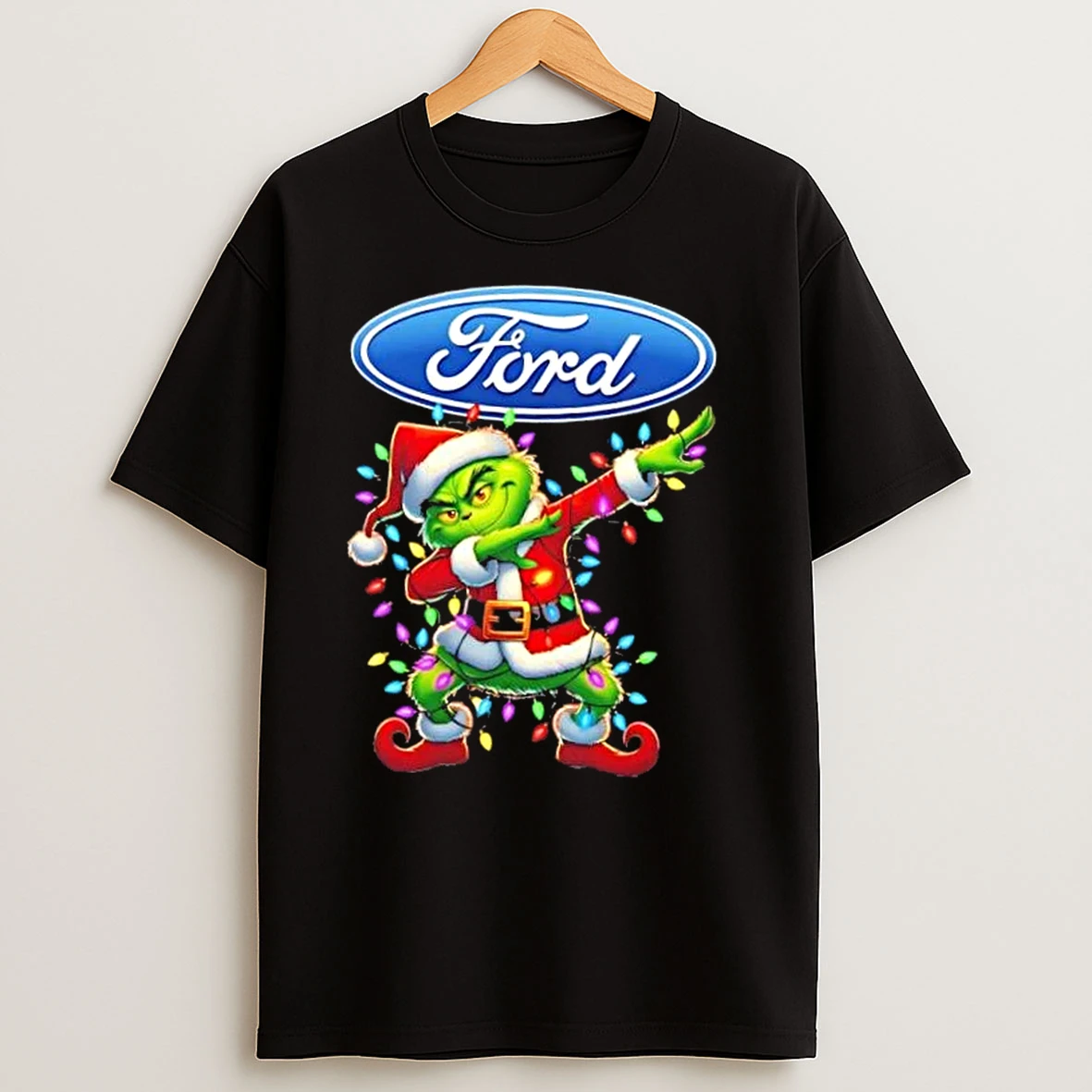 Ford Motor X Grinch Dabbing Merry Christmas T Shirts