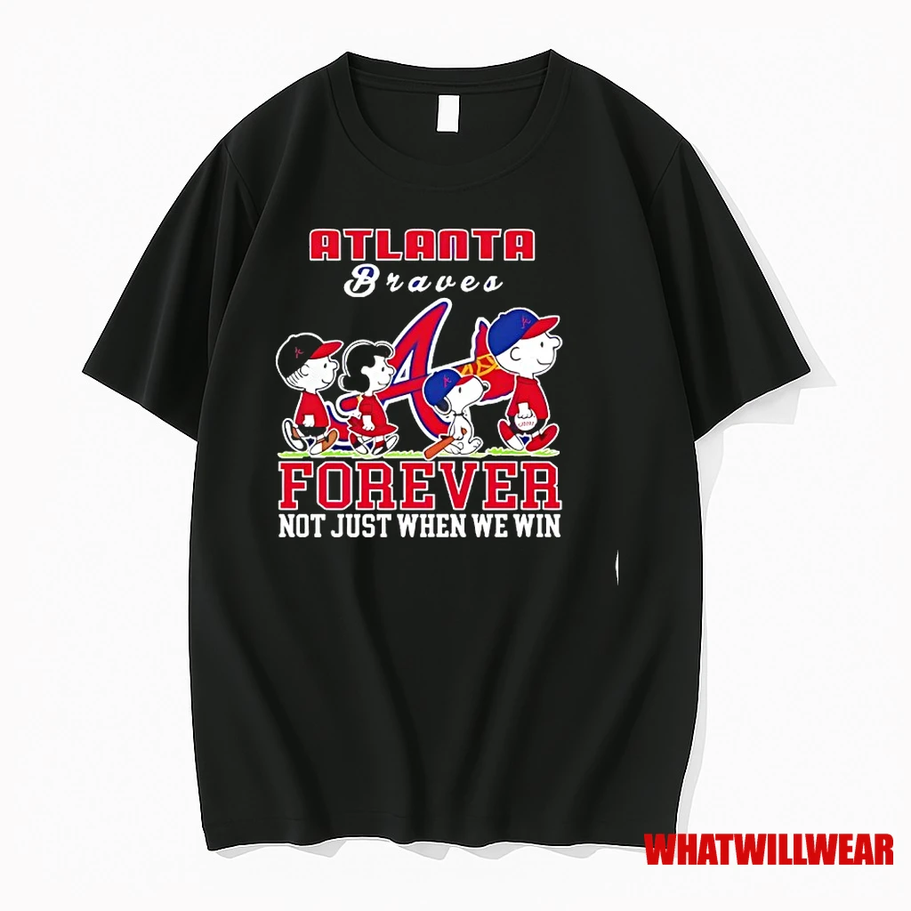 Forever Atlanta Braves Snoopy And Peanuts Forever Not Just When We Win Shirts