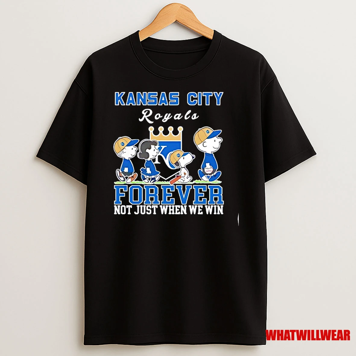 Forever Kansas City Royals Snoopy And Peanuts Forever Not Just When We Win Shirts