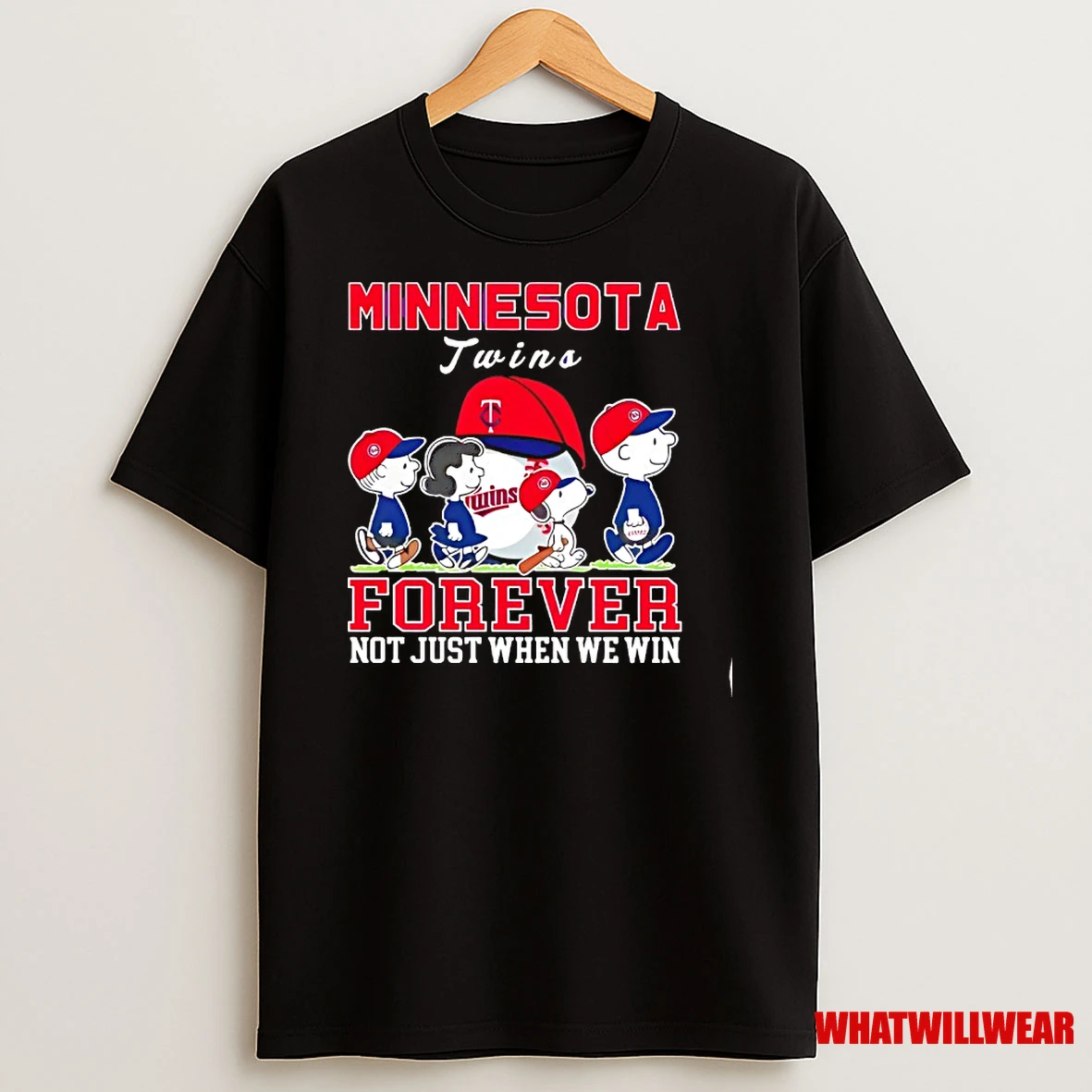 Forever Minnesota Twins Snoopy And Peanuts Forever Not Just When We Win Shirts
