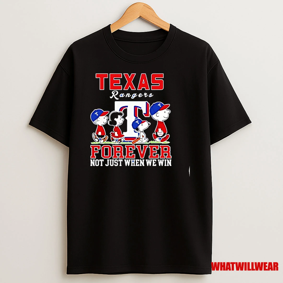 Forever Texas Rangers Snoopy And Peanuts Forever Not Just When We Win Shirts