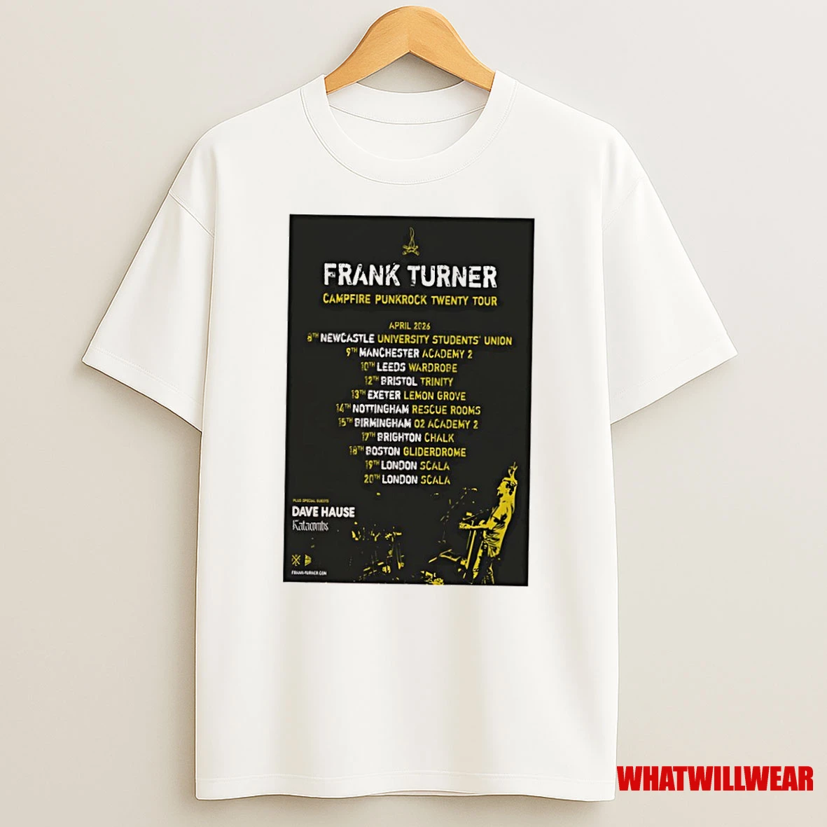 Frank Turner 2026 New Tour Shirts