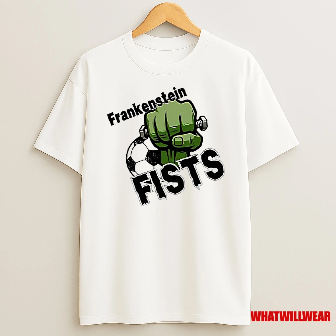 Frankenstein Fists Soccer Hand Shirts