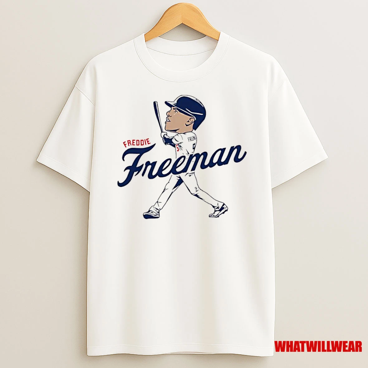 Freddie Freeman Caricature Los Angeles Dodgers Mlb Shirts