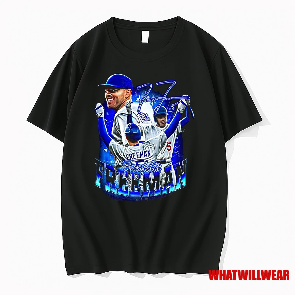 Freddie Freeman Los Angeles Dodgers Mlb 2025 Player Collage Signature Shirts