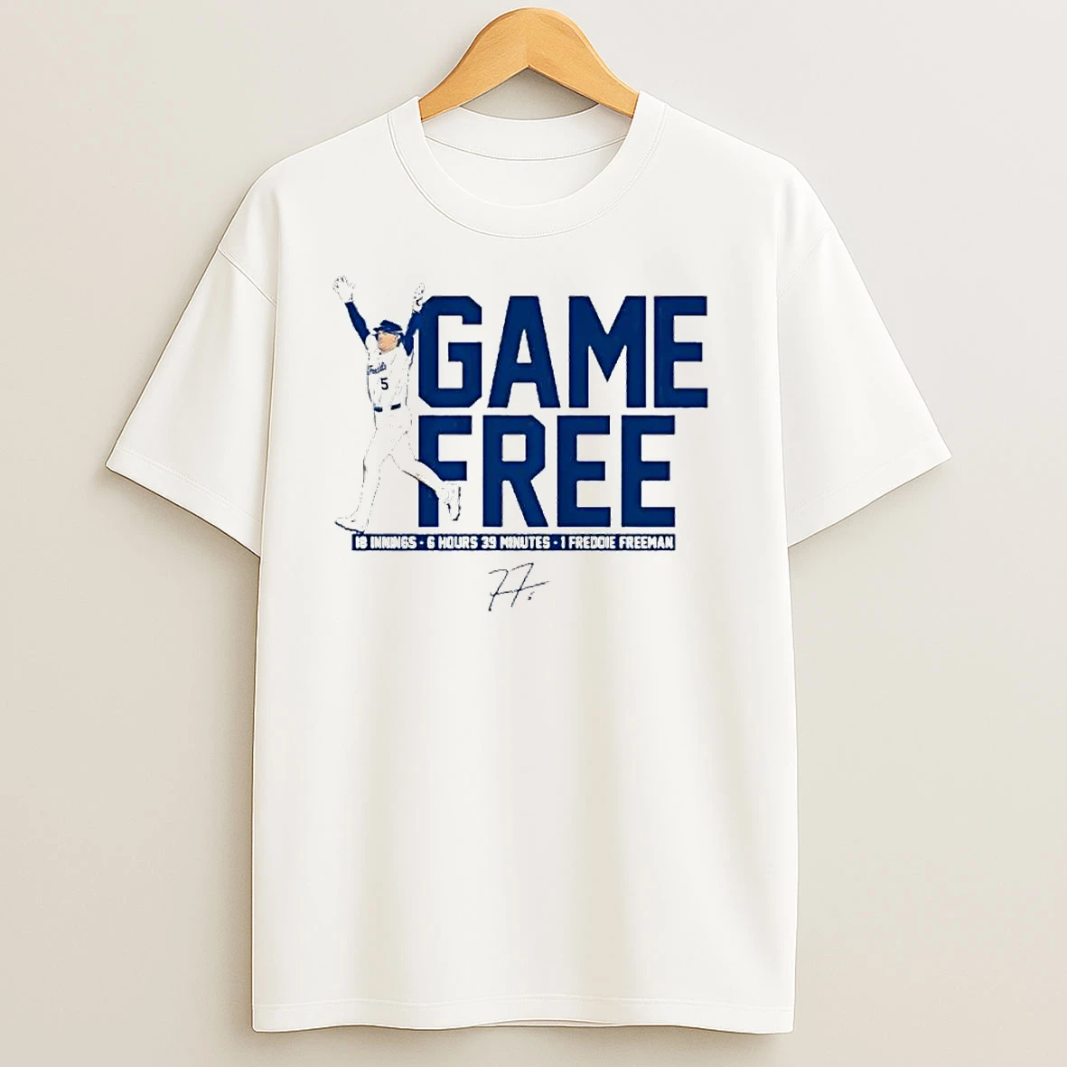 Freddie Freeman Los Angeles Dodgers Mlb Game Free Walk Off Ornaments T Shirts