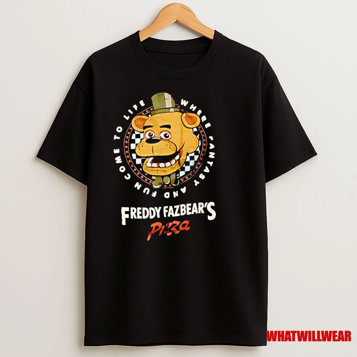 Freddy Fazbears Pizza Where Fantasy A On Fun Come To Life Five Nights At Freddys Game Shirts