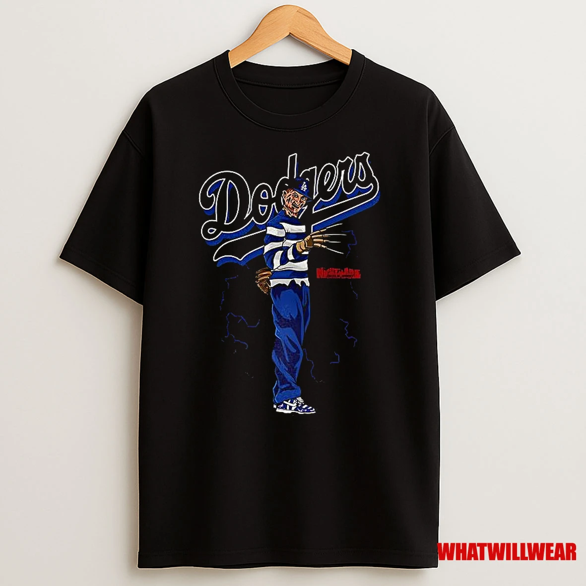 Freddy Krueger A Nightmare On Elm Street X Los Angeles Dodgers Mlb Halloween Shirts
