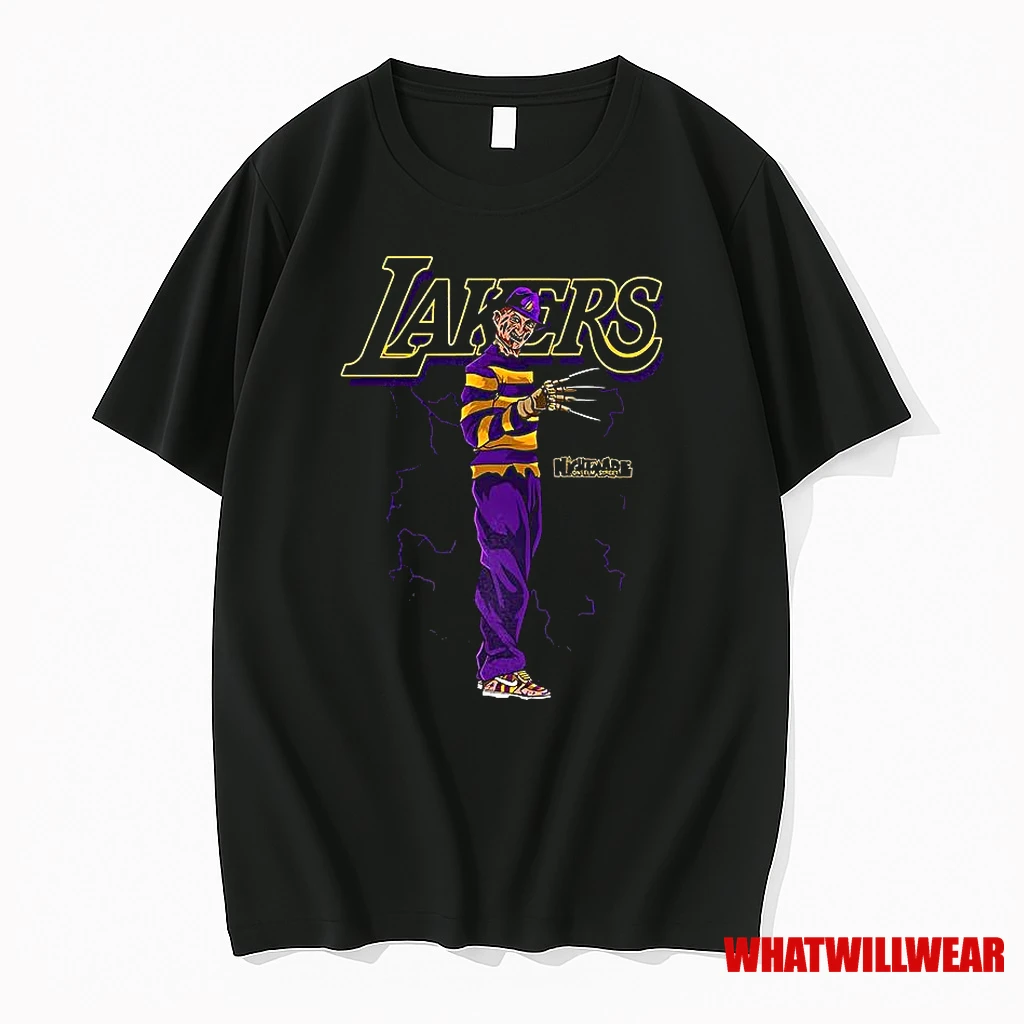 Freddy Krueger Los Angeles Lakers Basketball Lakeshow Halloween Shirts