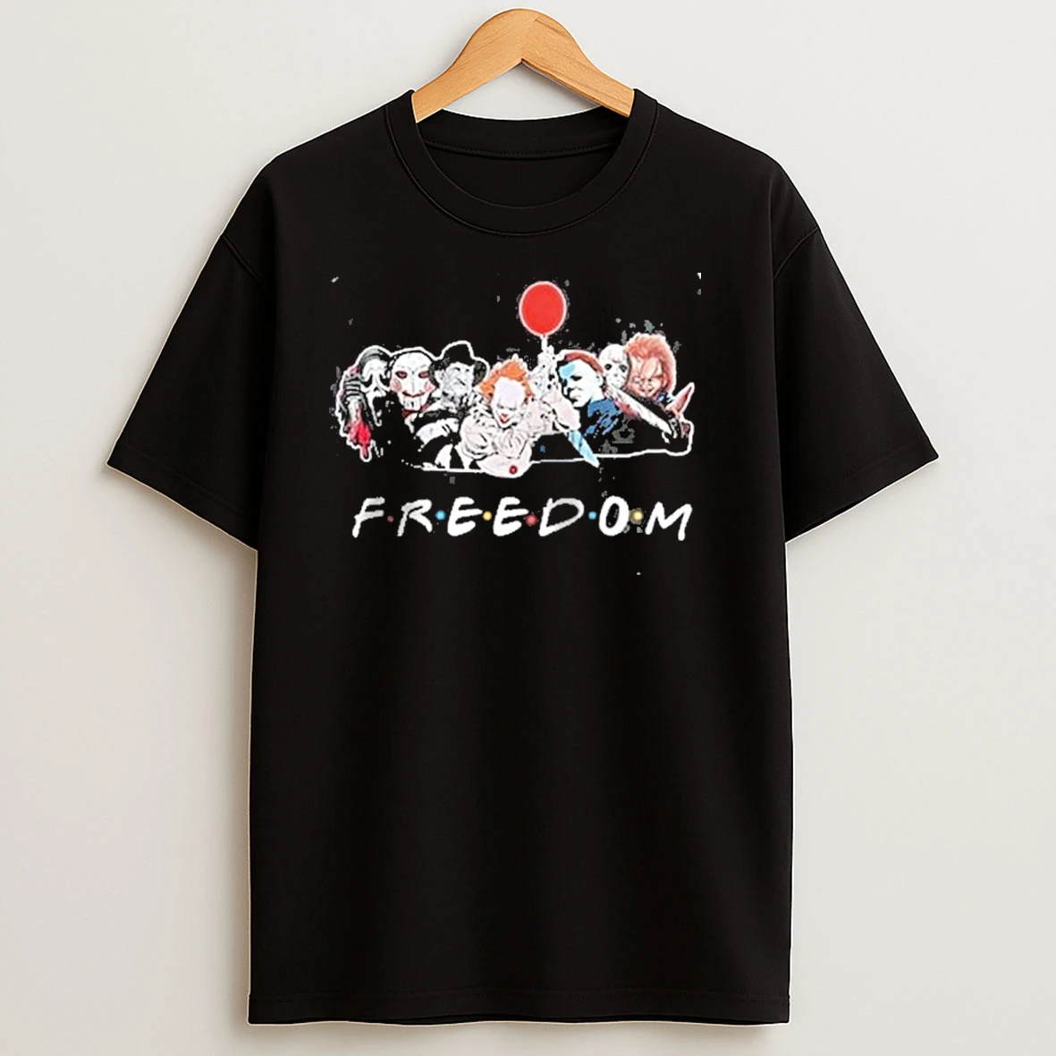 Freedom Friends Horror Characters T Shirts