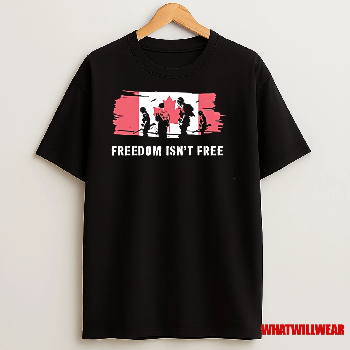Freedom Isnt Free Canada Flag Shirts