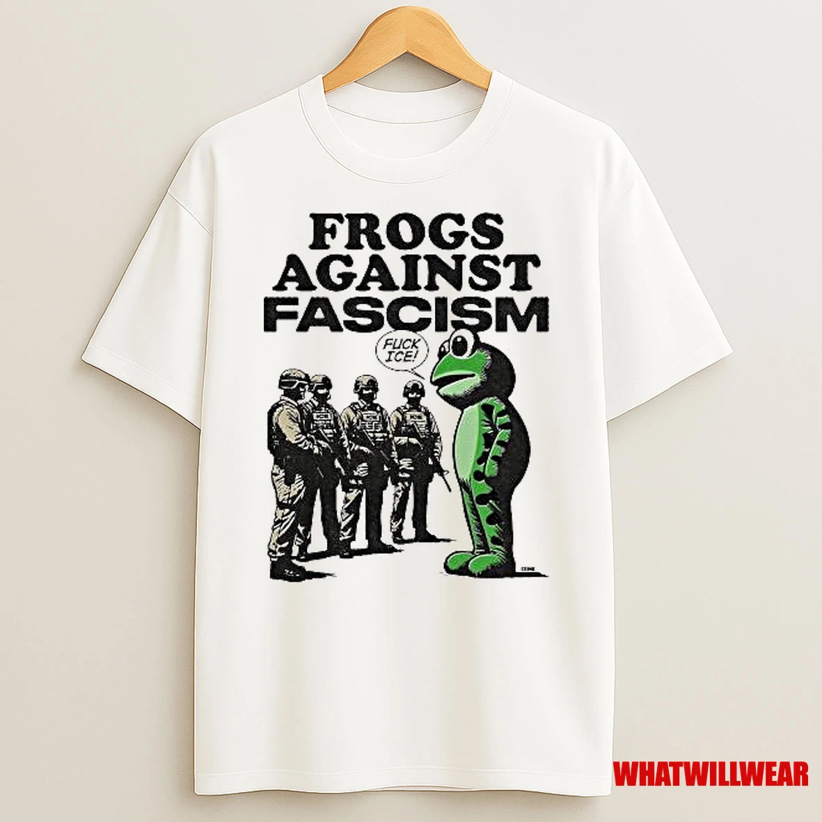 Frog Against Fascism Fuck Ice Portland Frog 2025 Shirts
