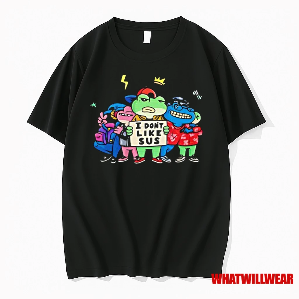 Frog I Dont Like Sus Cartoon Shirts