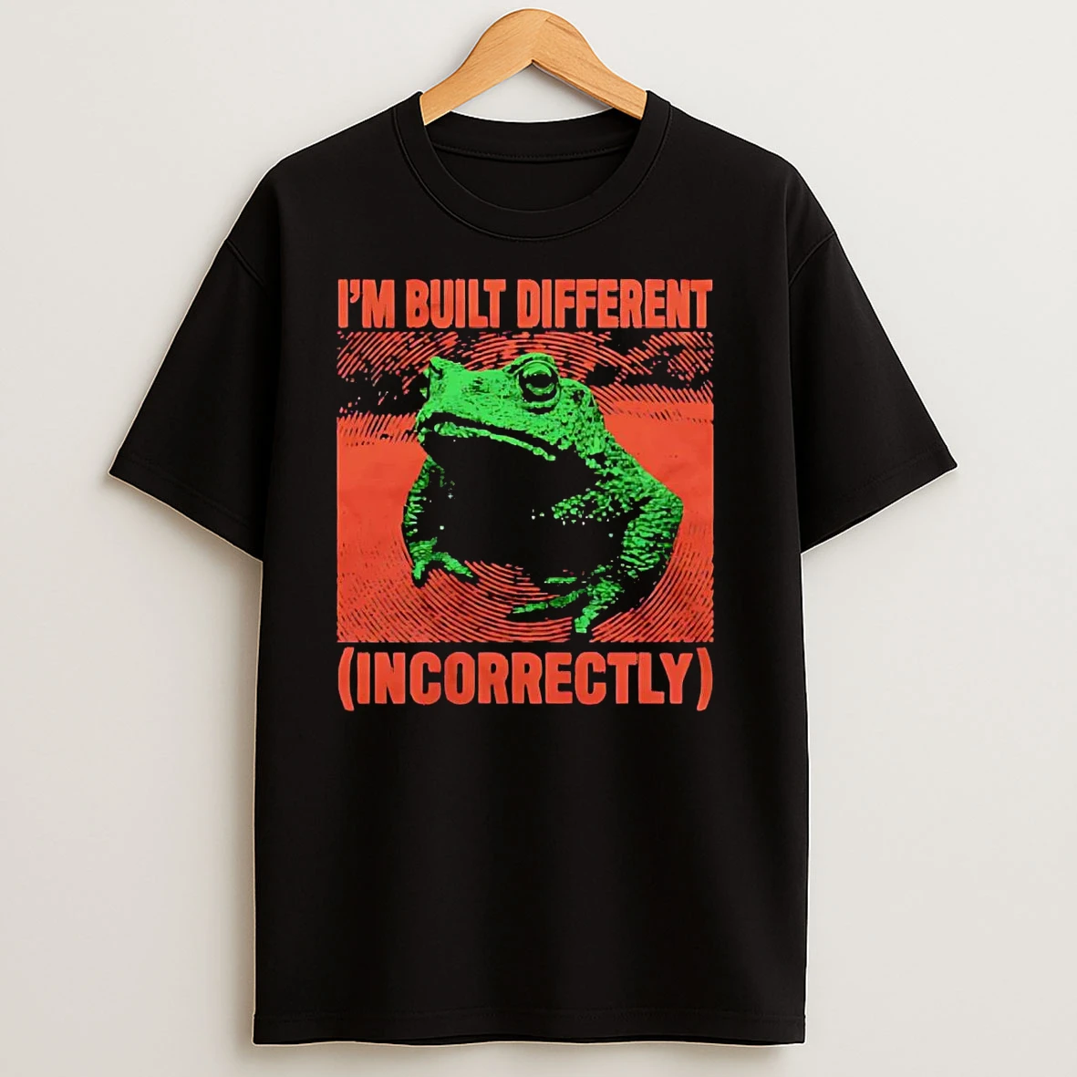 Frog Im Built Different Incorrectly T Shirts