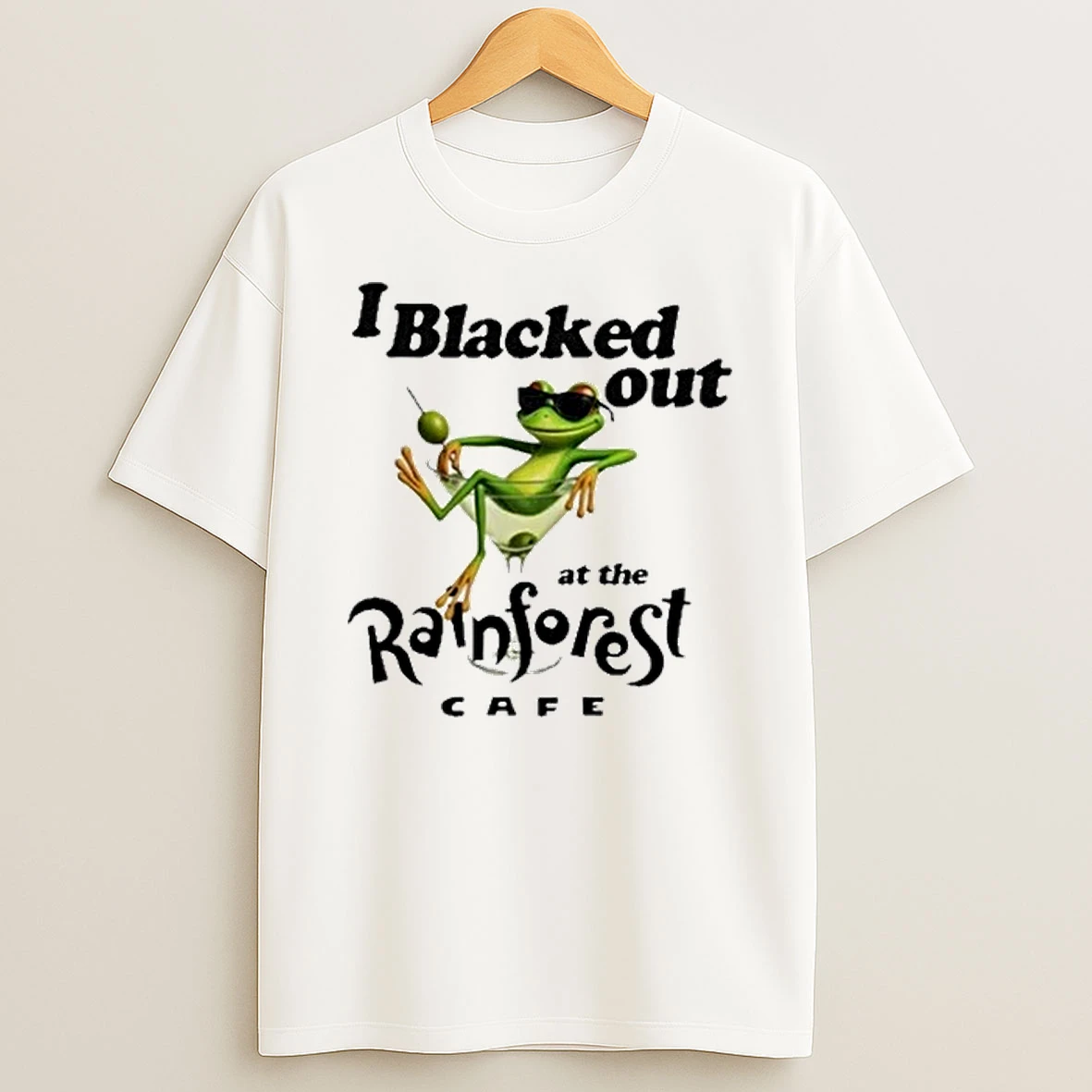 Frog Martini Glass I Blacked Out At The Rainforest Cafe 2025 Shirts