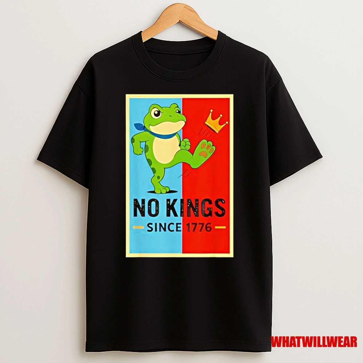 Frog No Kings Men Women No Kings In America Since 1776 Shirts