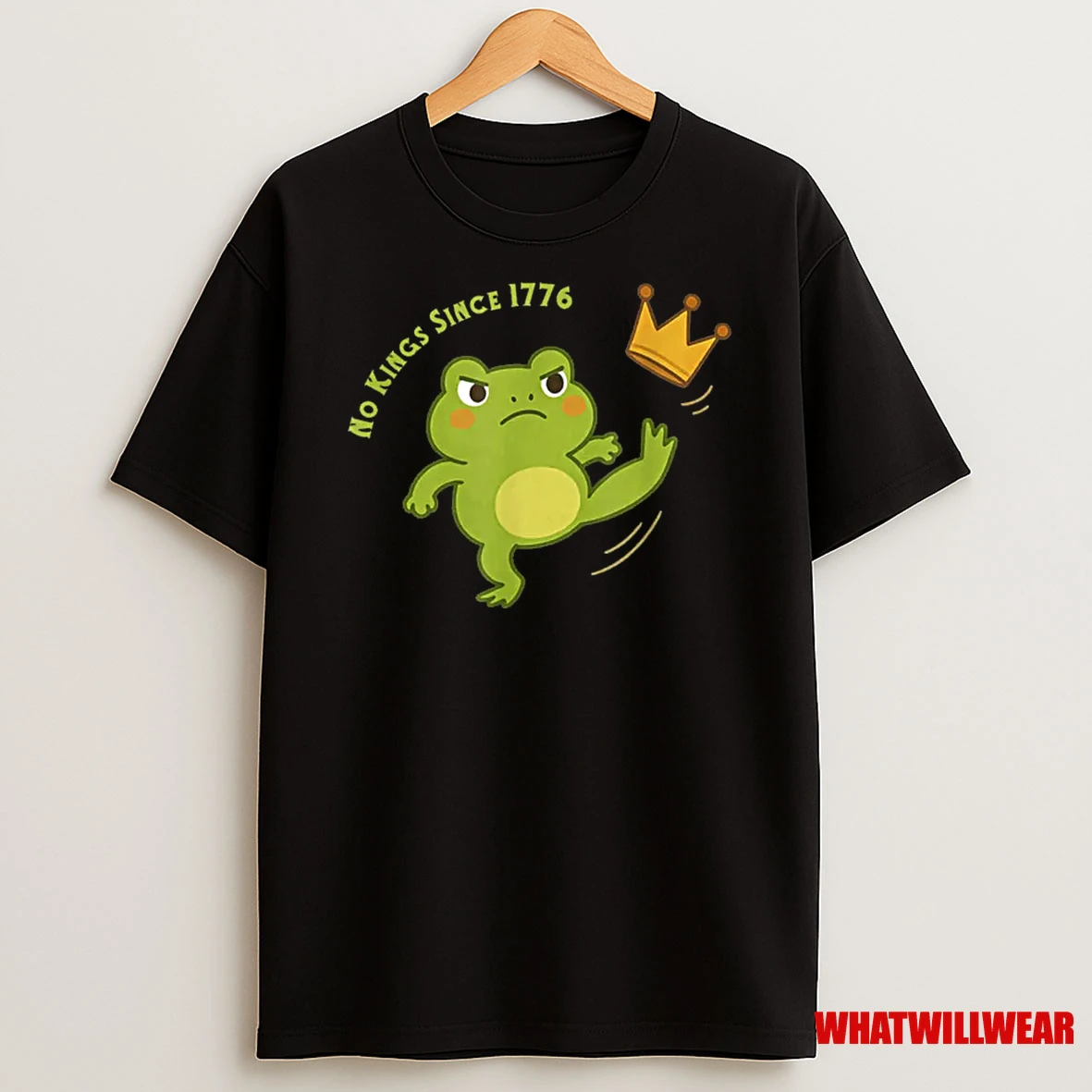 Frog Protest No Kings In America Shirts