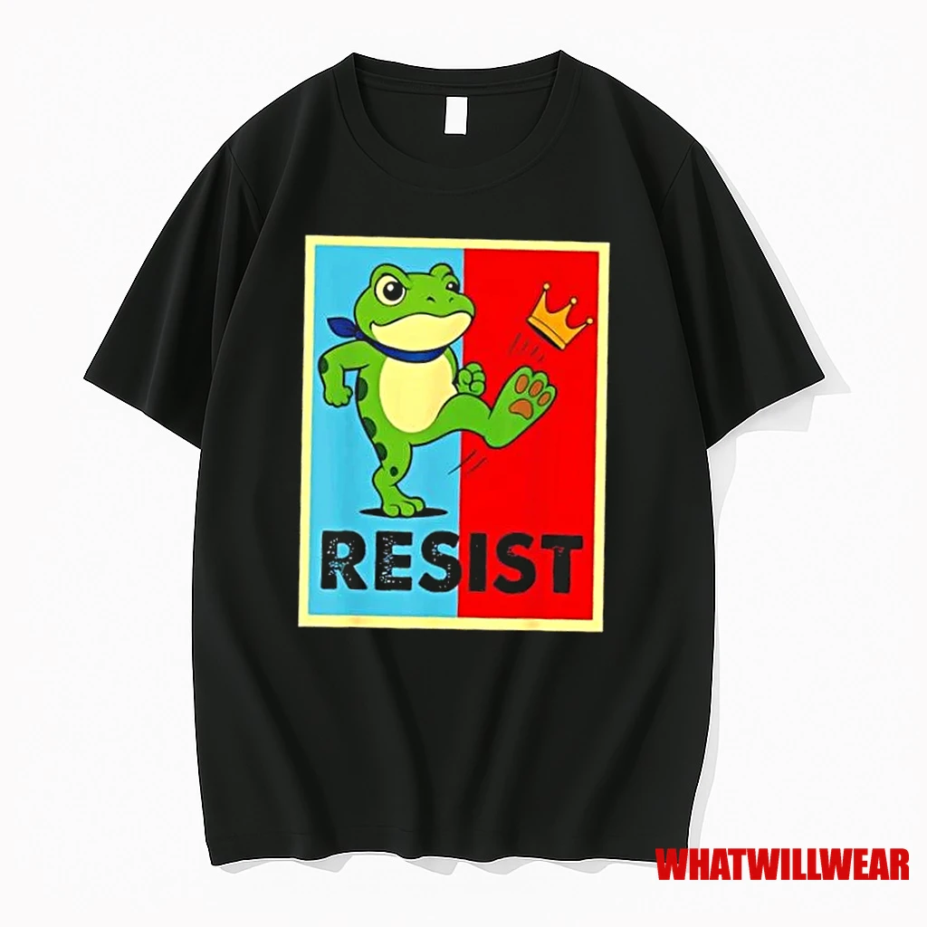 Frog Resist No Kings Crown Shirts
