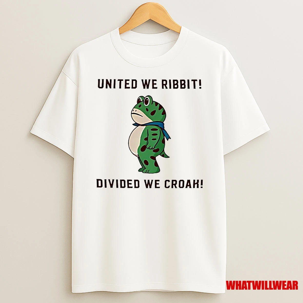 Frog United We Ribbit Divided We Croak Shirts