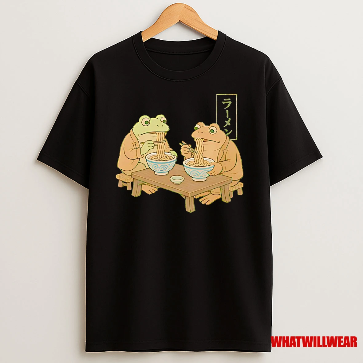 Frog And Toad Eating Noodle Shirts