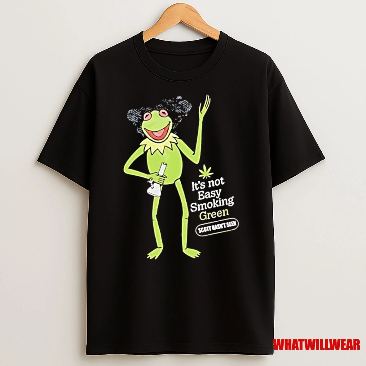 Frog Its Not Easy Smoking Green Shirts