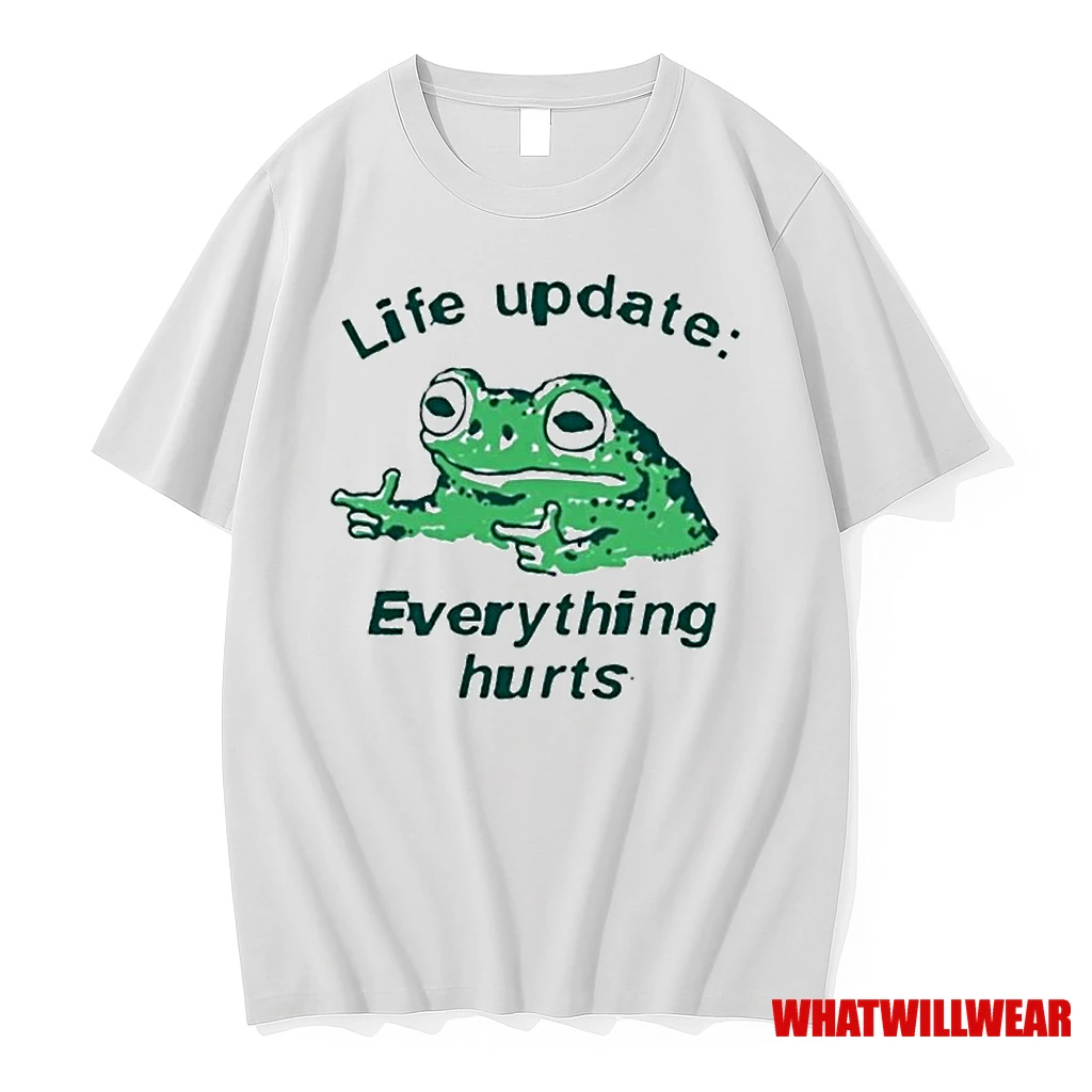 Frog Life Update Everything Hurts Ornaments Shirts