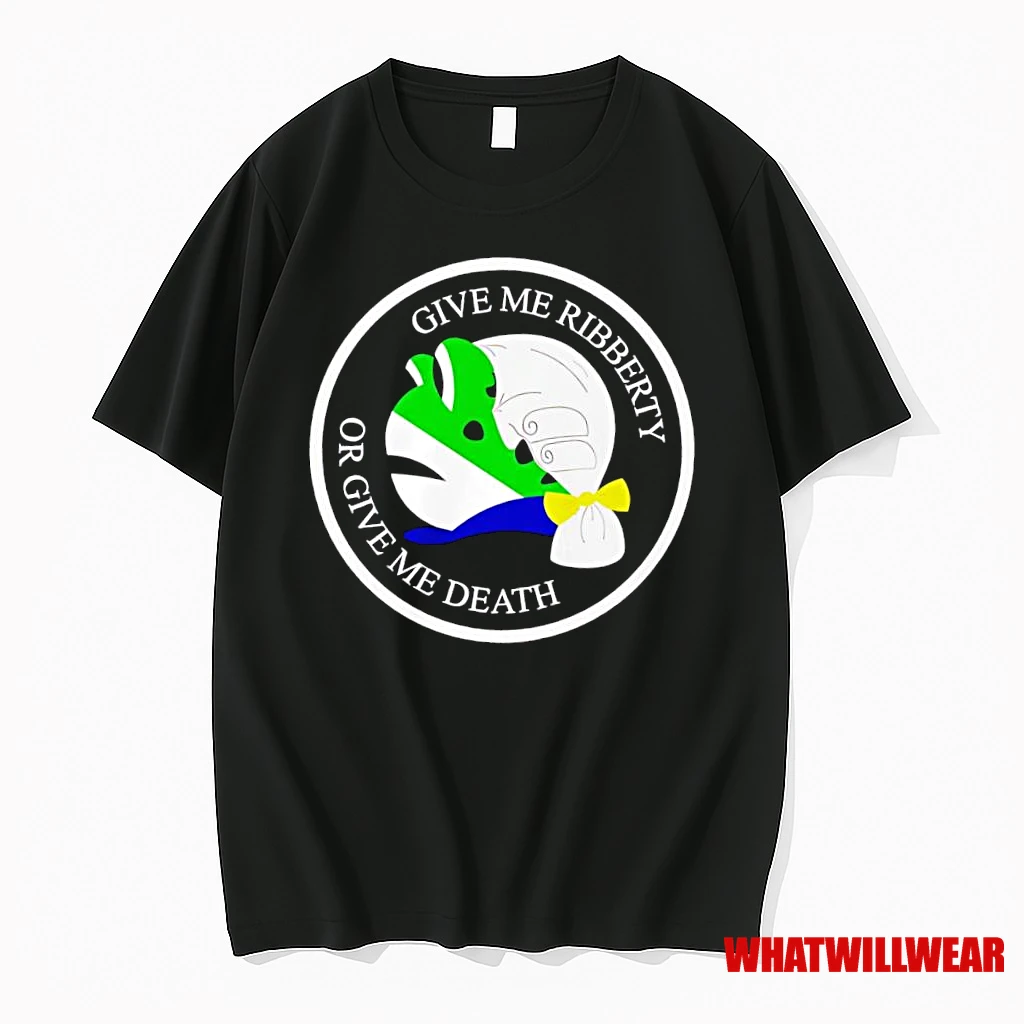 Frog Wearing Judges Wig Give Me Ribberty Or Give Me Death Meme Shirts